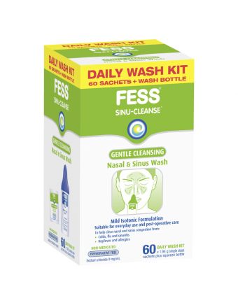 Fess Sinu-Cleanse Gentle Cleansing Daily Wash Kit 60'S