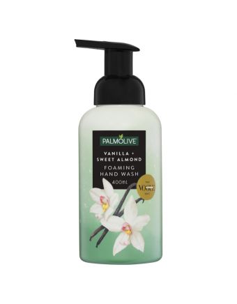 Palmolive Foaming Hand Wash Soap Vanilla + Sweet Almond Pump Recyclable 400mL