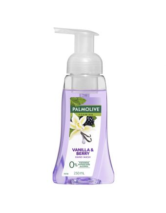 Palmolive Foaming Hand Wash Soap Vanilla & Berry Pump 0% Parabens 0% Phthalates 0% Alcohol Recyclable 250mL