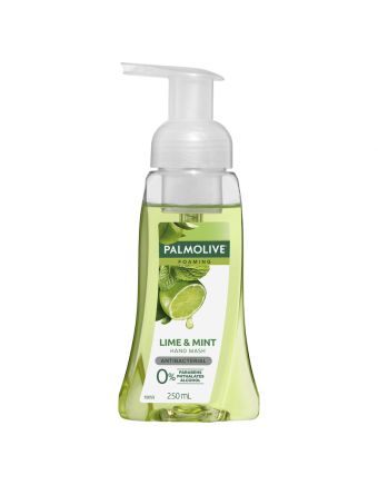 Palmolive Foaming Antibacterial Hand Wash Soap Lime & Mint Pump 0% Parabens Recyclable 250mL