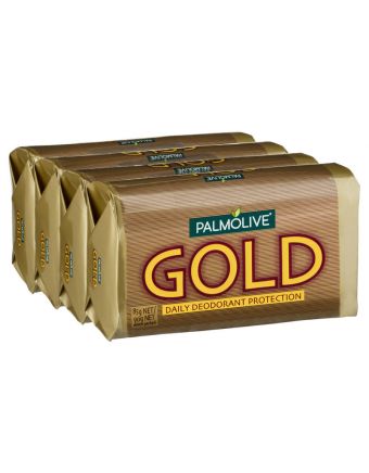 Palmolive Gold Bar Soap Daily Deodorant Protection 4 x 90g