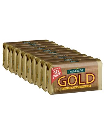 Palmolive Gold Bar Soap Daily Deodorant Protection 10 pack x 90g