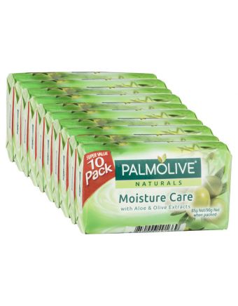 Palmolive Naturals Bar Soap Moisture Care Aloe & Olive Extracts 10 x 90g
