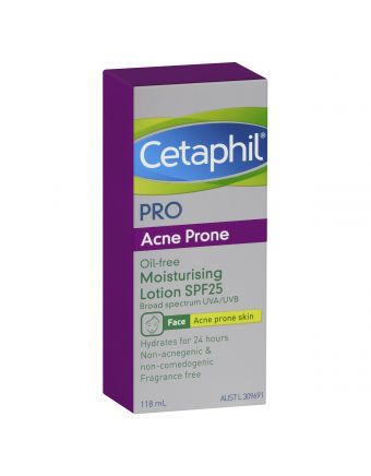 Cetaphil Pro Acne Prone Oil-Free Moisturising Lotion SPF25 118mL