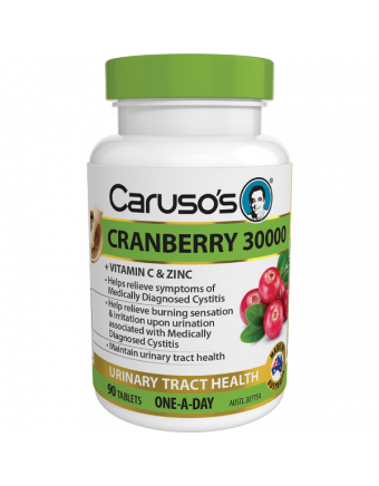 Caruso's Natural Health Cranberry 30000 30 Tablets