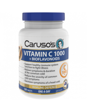 Caruso's Natural Health Vitamin C 1000 + Bioflavanoids 120 Tablets