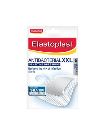 Elastoplast Antibacterial Sensitive Dressing Large (Xxl) 8Cm X 10Cm (5)