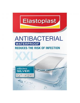 Elastoplast Antibacterial Waterproof Dressing Large (Xxl) 8Cm X 10Cm (5)