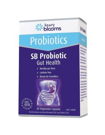Henry Blooms SB Probiotic Gut Health 60 Vegetarian Capsules