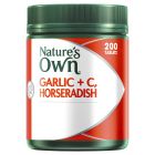 Nature's Own Garlic + C, Horseradish, Fenugreek & Marshmallow Tablets 200