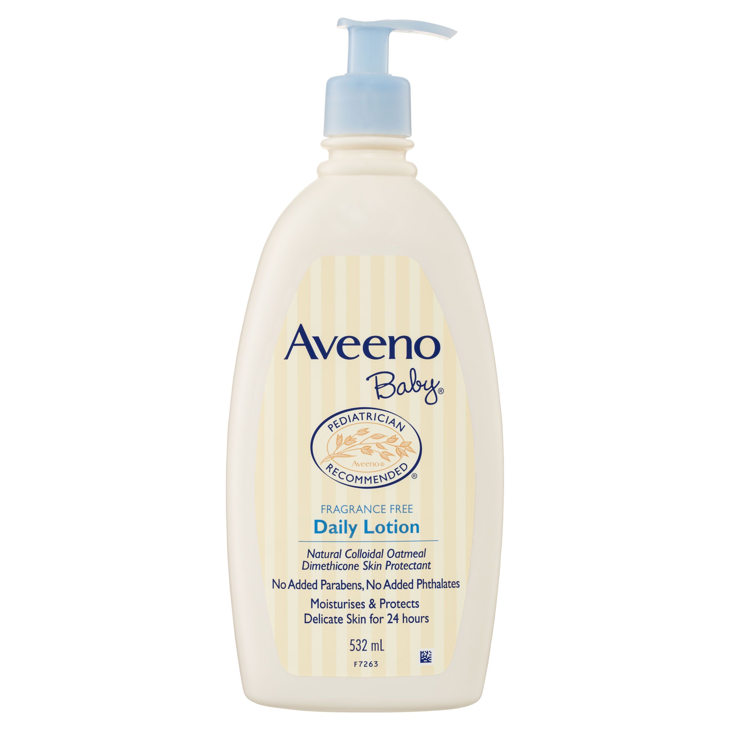 Aveeno Baby Fragrance Free Daily Lotion 532ml This cream contains colloidal oatmeal to actively moisturise dry and sensitive skin, leaving it soft and smooth. direct chemist outlet