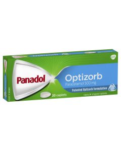 Panadol Optizorb Paracetamol 500mg 20 Caplets