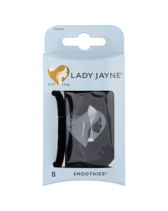 Lady Jayne Smoothies™ Luxury Velvet Elastics Black 8 Pack