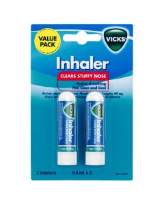 Vicks Nasal Decongestant Inhaler 2 Pack