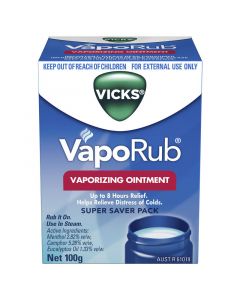 Vicks VapoRub Chest Rub and Vaporizing Ointment Decongestant 100g