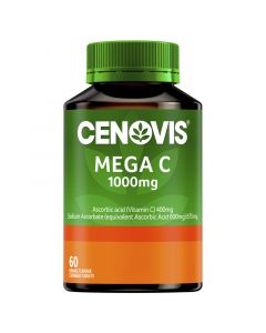 Cenovis Mega C 1000Mg Orange Flavour Tablets Value Pack 60