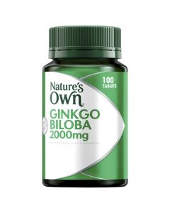 Nature's Own Ginkgo Biloba 2000Mg Tablets 100