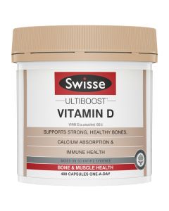 Swisse Ultiboost Vitamin D 400 Capsules
