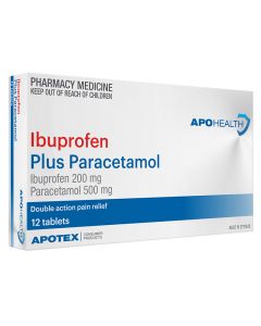 Apohealth Ibuprofen Plus Paracetamol 12 Tablets