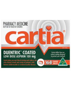 Cartia Tablets 100mg 168 Tablets