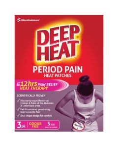 Deep Heat Period Pain Heat Patch 3 Pack