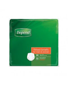 Depend Fitted Brief Medium 10
