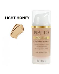 NATIO FLAWLESS FND SPF LT HNY