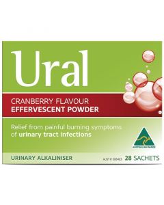 Ural Cranberry Flavour Effervescent Powder 28 Sachets